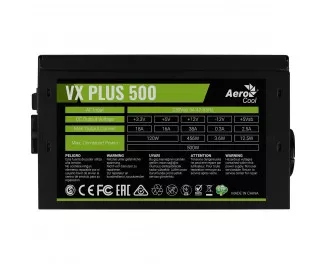 Блок питания 500W AeroCool VX Plus Stealth 500 (ACPN-VS50NEY.12)