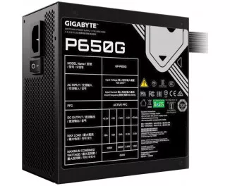 Блок живлення 650W GIGABYTE P650G (GP-P650G)