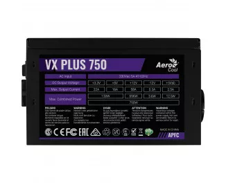 Блок питания 750W AeroCool VX Plus Stealth 750 (ACPN-VS75AEY.12)