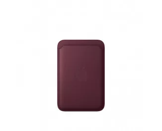 Чехол-бумажник Apple iPhone FineWoven Wallet with MagSafe - Burgundy (MK9H4)