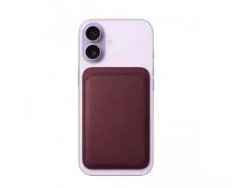 Чехол-бумажник Apple iPhone FineWoven Wallet with MagSafe - Burgundy (MK9H4)