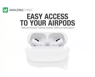 Чохол для AirPods Pro AMAZINGThing Waterproof Bullet Case Clear