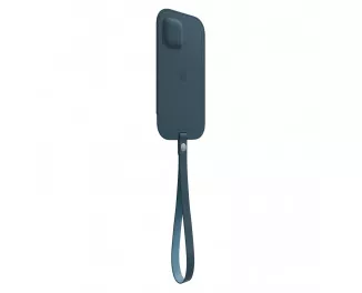 Чехол для Apple iPhone 12 / 12 Pro  Apple Leather Sleeve with MagSafe Baltic Blue (MHYD3)