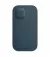 Чехол для Apple iPhone 12 / 12 Pro  Apple Leather Sleeve with MagSafe Baltic Blue (MHYD3)