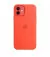 Чохол для Apple iPhone 12 / 12 Pro Silicone Case with MagSafe and Splash Screen Electric Orange