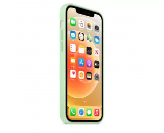 Чехол для Apple iPhone 12 Pro Max  Apple Silicone Case with MagSafe Pistachio (MK053)
