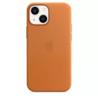 Чохол для Apple iPhone 13 Apple Leather Case with MagSafe Golden Brown (MM103)