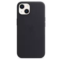 Чохол для Apple iPhone 13 Apple Leather Case with MagSafe Midnight (MM183)