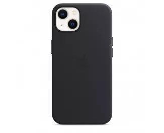 Чехол для Apple iPhone 13  Apple Leather Case with MagSafe Midnight (MM183)