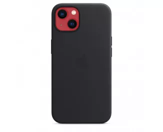 Чохол для Apple iPhone 13 Apple Leather Case with MagSafe Midnight (MM183)
