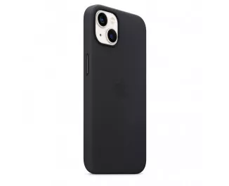 Чохол для Apple iPhone 13 Apple Leather Case with MagSafe Midnight (MM183)