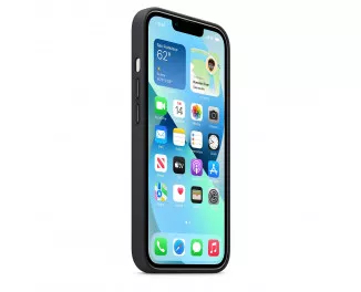 Чохол для Apple iPhone 13 Apple Leather Case with MagSafe Midnight (MM183)