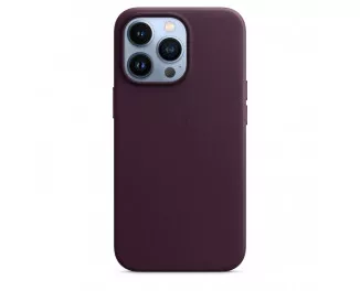 Чехол для Apple iPhone 13 Pro  Apple Leather Case with MagSafe Dark Cherry (MM1A3)
