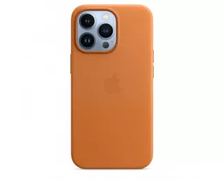 Чехол для Apple iPhone 13 Pro  Apple Leather Case with MagSafe Golden Brown (MM193)