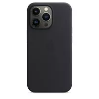 Чохол для Apple iPhone 13 Pro Apple Leather Case with MagSafe Midnight (MM1H3)