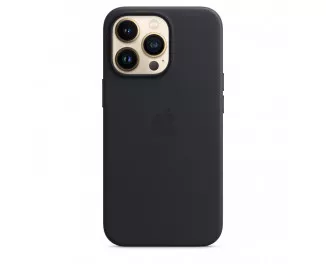 Чехол для Apple iPhone 13 Pro  Apple Leather Case with MagSafe Midnight (MM1H3)