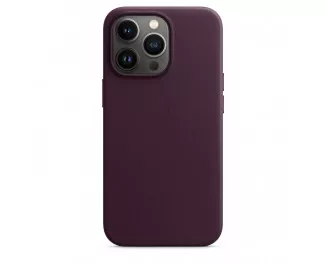 Чехол для Apple iPhone 13 Pro Max  Apple Leather Case with MagSafe Dark Cherry (MM1M3)