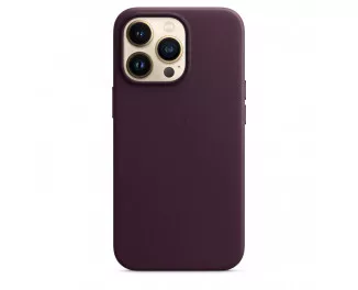 Чехол для Apple iPhone 13 Pro Max  Apple Leather Case with MagSafe Dark Cherry (MM1M3)