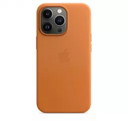 Чехол для Apple iPhone 13 Pro Max  Apple Leather Case with MagSafe Golden Brown (MM1L3)