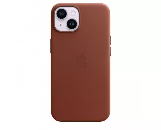 Чохол для Apple iPhone 14  Apple Leather Case with MagSafe Umber (MPP73)