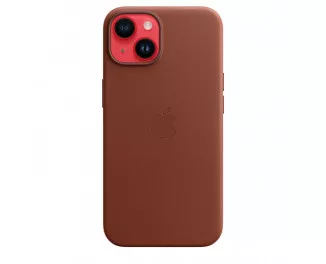 Чохол для Apple iPhone 14  Apple Leather Case with MagSafe Umber (MPP73)