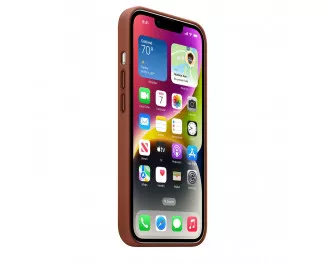 Чохол для Apple iPhone 14  Apple Leather Case with MagSafe Umber (MPP73)