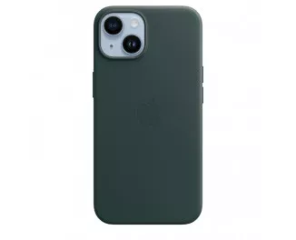 Чехол для Apple iPhone 14 Plus  Apple Leather Case with MagSafe Forest Green (MPPA3)