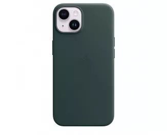 Чехол для Apple iPhone 14 Plus  Apple Leather Case with MagSafe Forest Green (MPPA3)