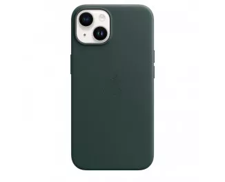 Чехол для Apple iPhone 14 Plus  Apple Leather Case with MagSafe Forest Green (MPPA3)