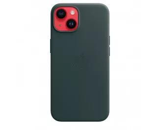 Чехол для Apple iPhone 14 Plus  Apple Leather Case with MagSafe Forest Green (MPPA3)