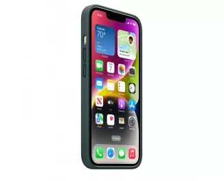 Чехол для Apple iPhone 14 Plus  Apple Leather Case with MagSafe Forest Green (MPPA3)