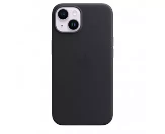 Чехол для Apple iPhone 14 Plus  Apple Leather Case with MagSafe Midnight (MPP93)