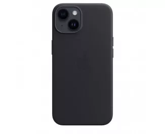 Чехол для Apple iPhone 14 Plus  Apple Leather Case with MagSafe Midnight (MPP93)