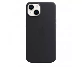 Чехол для Apple iPhone 14 Plus  Apple Leather Case with MagSafe Midnight (MPP93)