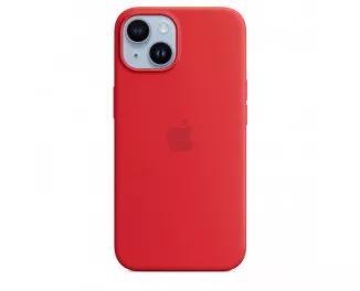 Чехол для Apple iPhone 14 Plus  Apple Silicone Case with MagSafe (PRODUCT)RED (MPT63)