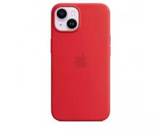 Чехол для Apple iPhone 14 Plus  Apple Silicone Case with MagSafe (PRODUCT)RED (MPT63)
