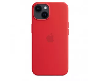 Чехол для Apple iPhone 14 Plus  Apple Silicone Case with MagSafe (PRODUCT)RED (MPT63)