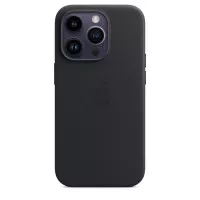 Чохол для Apple iPhone 14 Pro Apple Leather Case with MagSafe Midnight (MPPG3)