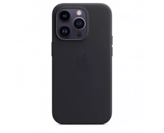 Чехол для Apple iPhone 14 Pro  Apple Leather Case with MagSafe Midnight (MPPG3)