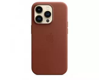 Чехол для Apple iPhone 14 Pro  Apple Leather Case with MagSafe Umber (MPPK3)