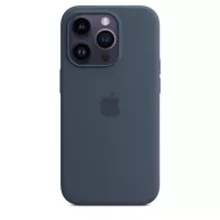Чохол для Apple iPhone 14 Pro Apple Silicone Case with MagSafe Storm Blue (MPTF3)