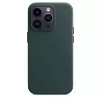 Чохол для Apple iPhone 14 Pro Max Apple Leather Case with MagSafe Forest Green (MPPN3)