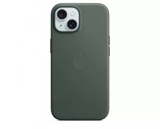 Чехол для Apple iPhone 15  Apple FineWoven Case with MagSafe Evergreen (MT3J3)