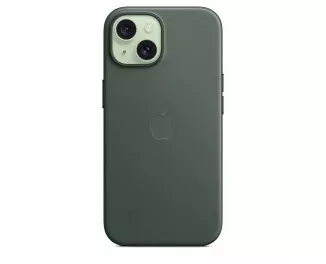 Чехол для Apple iPhone 15  Apple FineWoven Case with MagSafe Evergreen (MT3J3)