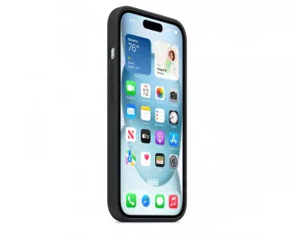 Чохол для Apple iPhone 15  Apple Silicone Case with MagSafe Black (MT0J3)