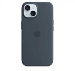 Чехол для Apple iPhone 15  Apple Silicone Case with MagSafe Storm Blue (MT0N3)