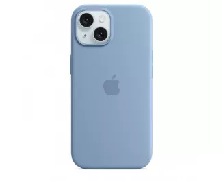 Чехол для Apple iPhone 15  Apple Silicone Case with MagSafe Winter Blue (MT0Y3)