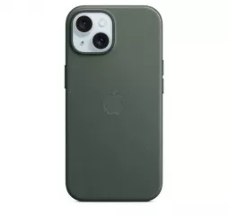 Чехол для Apple iPhone 15 Plus  Apple FineWoven Case with MagSafe Evergreen (MT4F3)