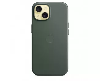 Чохол для Apple iPhone 15 Plus  Apple FineWoven Case with MagSafe Evergreen (MT4F3)