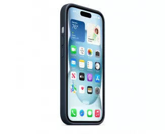Чехол для Apple iPhone 15 Plus  Apple FineWoven Case with MagSafe Pacific Blue (MT4D3)